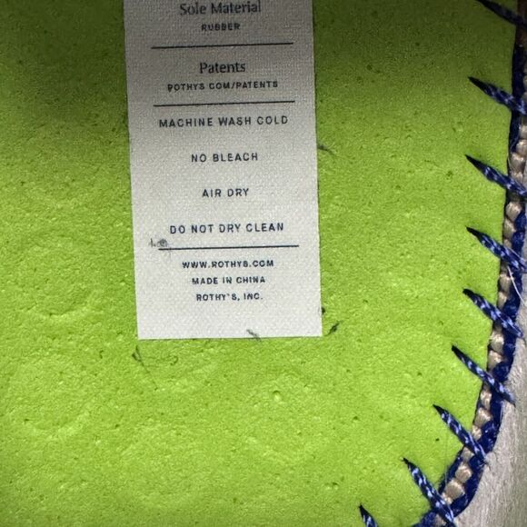 Rothys The Original Slip On City Sneakers Rothy’s Sand Shoes Women 9.5 Comfort - Picture 10 of 11